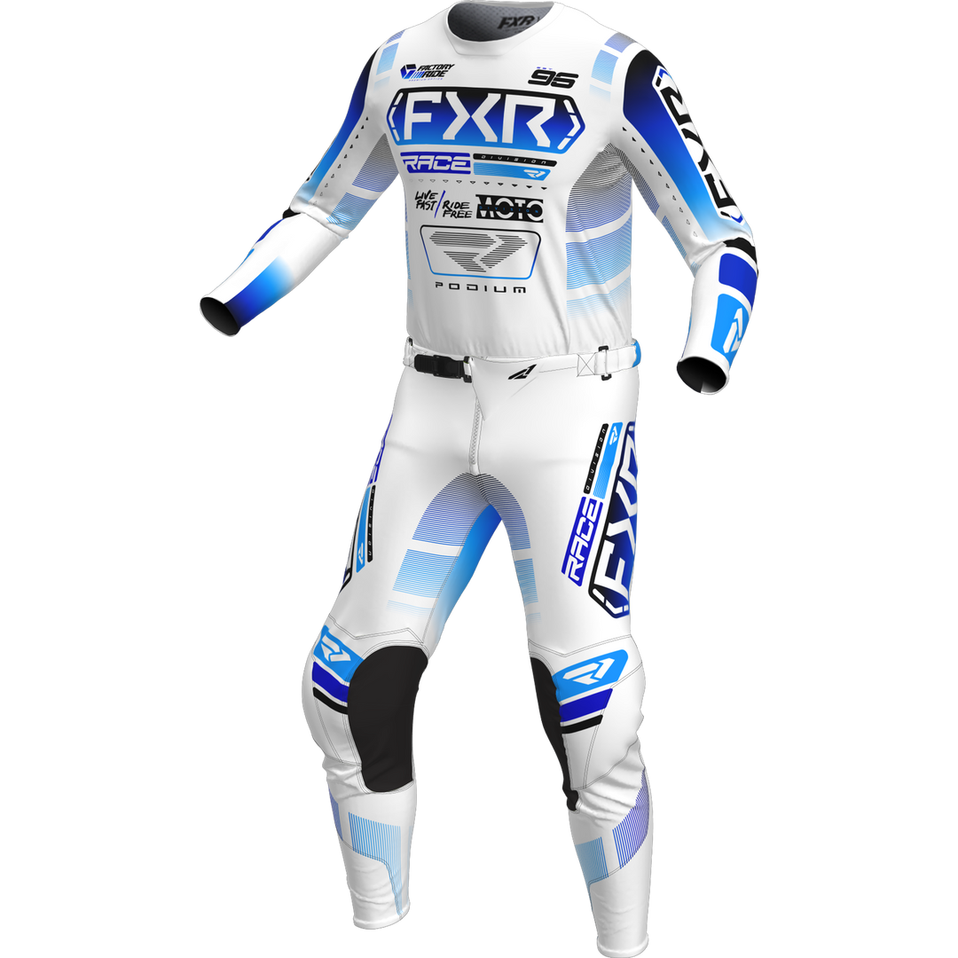 2025 FXR PODIUM WHITE BLUE KIT COMBO