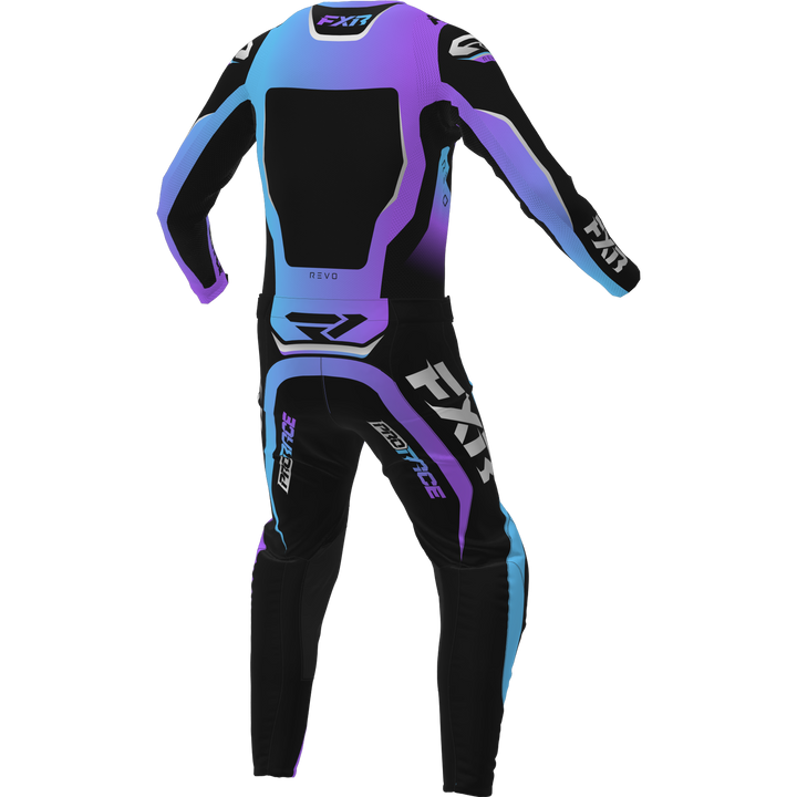 2025 FXR REVO AURORA BLACK PURPLE BLUE MX KIT COMBO
