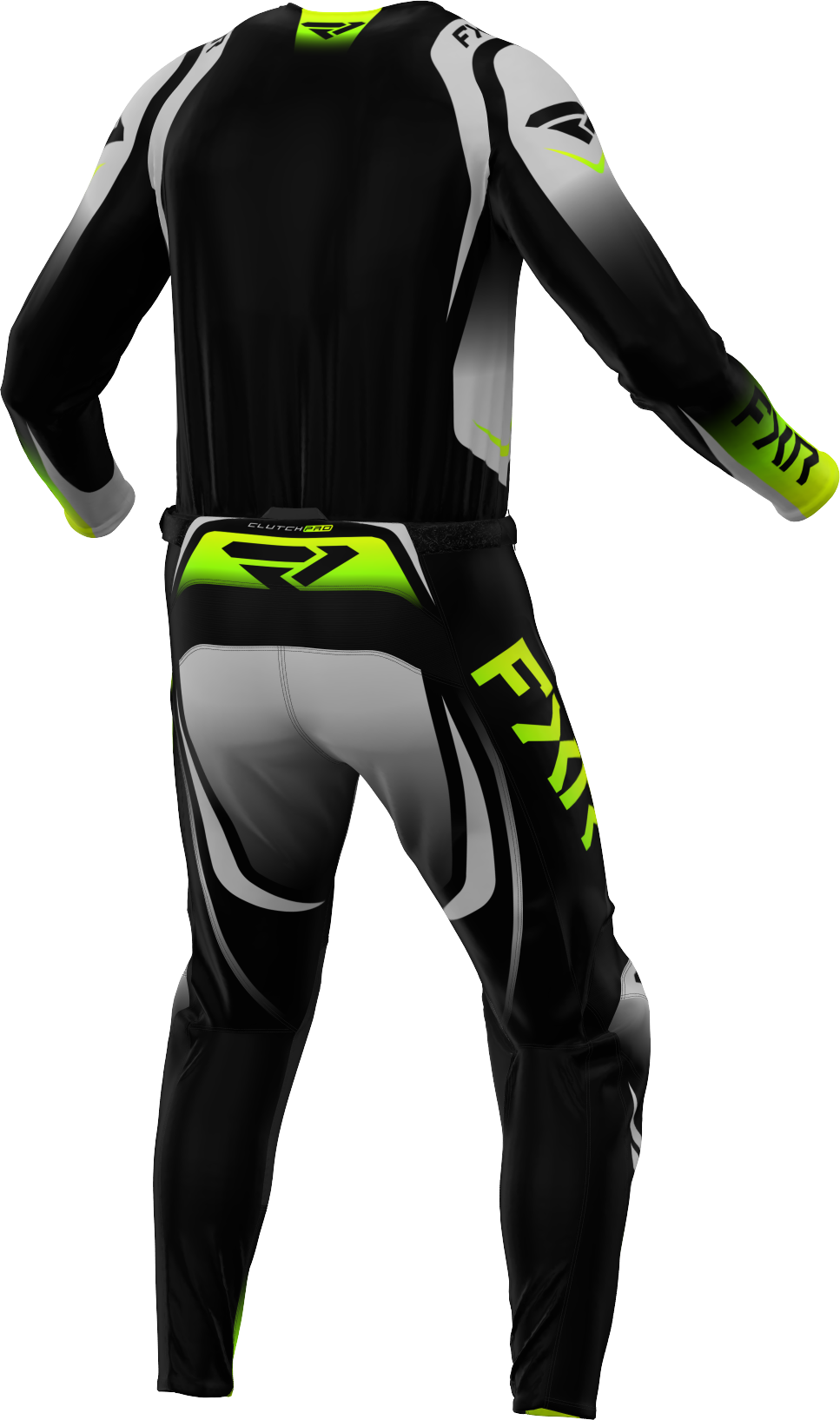 2025 FXR CLUTCH PRO GREY HI VIS YELLOW MX KIT COMBO