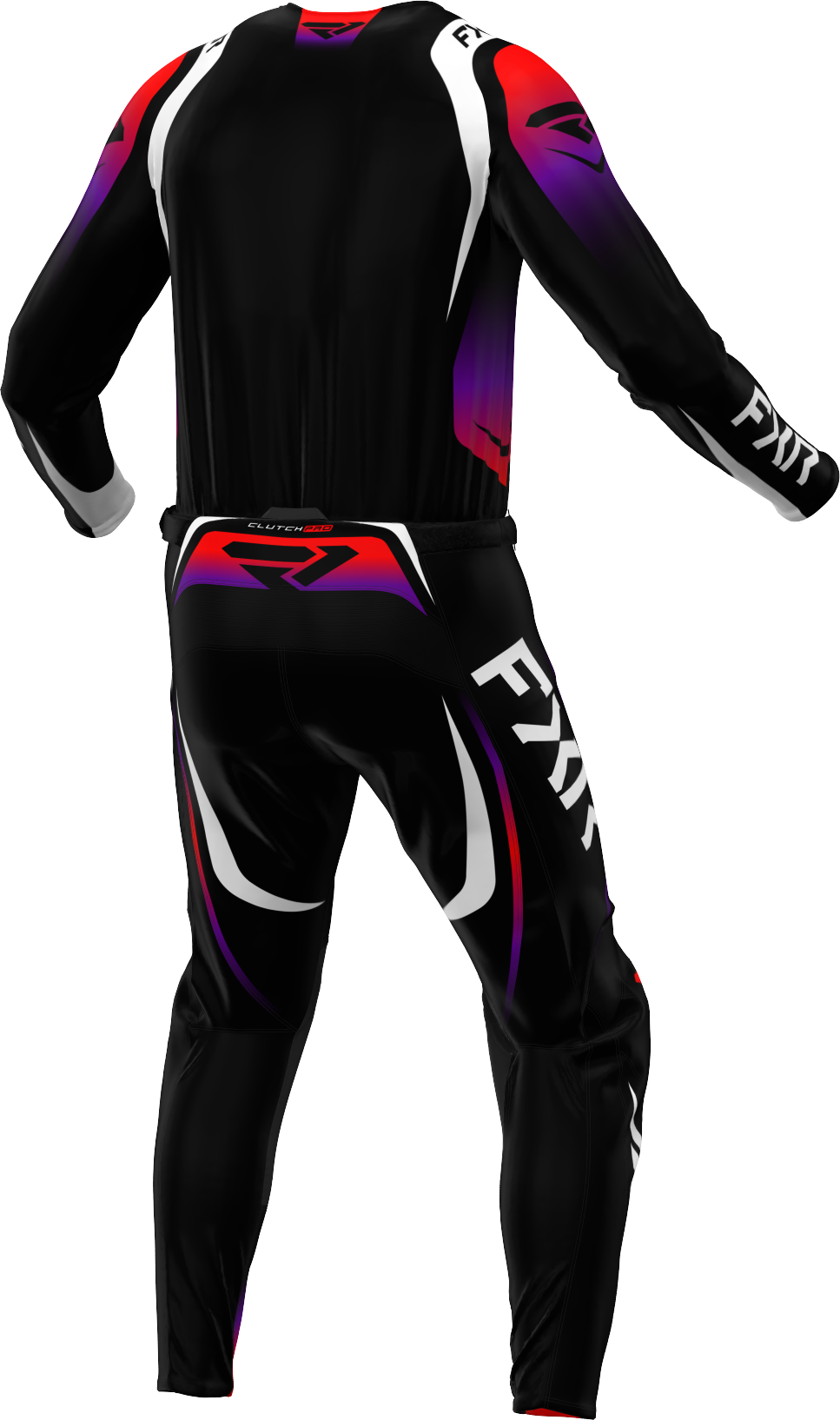 2025 FXR CLUTCH PRO BLACK RED PURPLE MX KIT COMBO