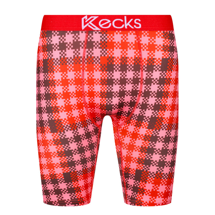 Kecks Cherry Plaid Print Underwear