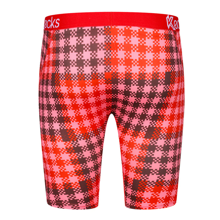 Kecks Cherry Plaid Print Underwear