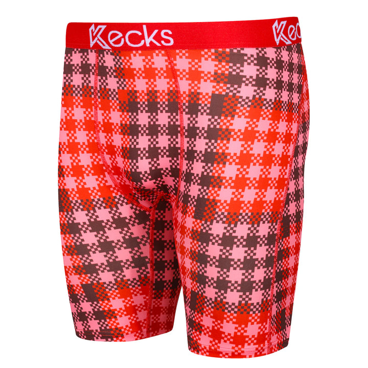Kecks Cherry Plaid Print Underwear