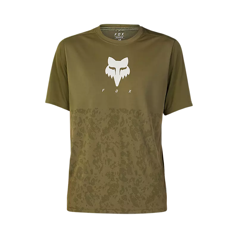 Fox Ranger Tru Dri Short Sleeve MTB Jersey Olive Green