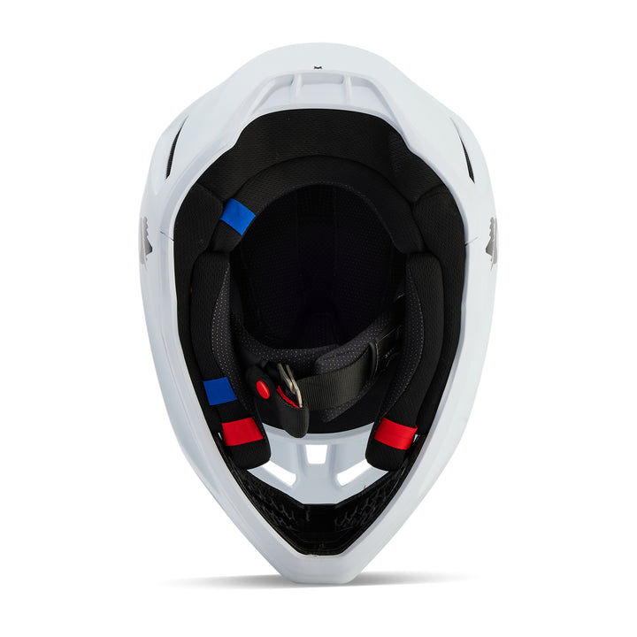 2026 Fox V3 SOLID MATTE WHITE Motocross Helmet