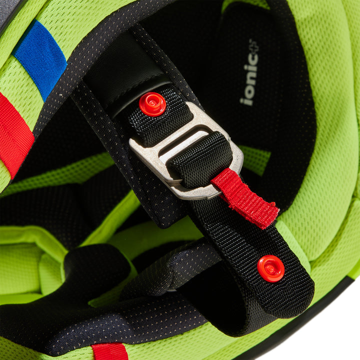 2024 Fox V3 REVISE Red Yellow Motocross Helmet