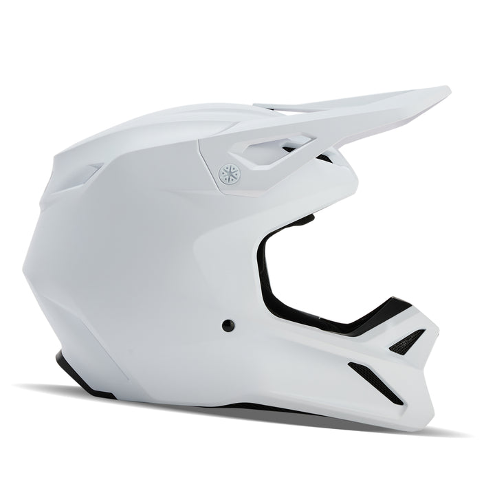 2025 Fox V1 Solids - Matte White Motocross Helmet