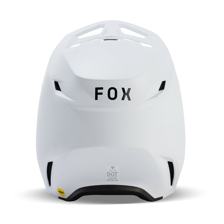 2025 Fox V1 Solids - Matte White Motocross Helmet