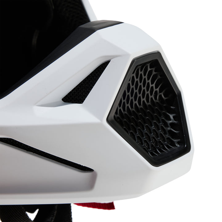 2025 Fox V1 Solids - Matte White Motocross Helmet