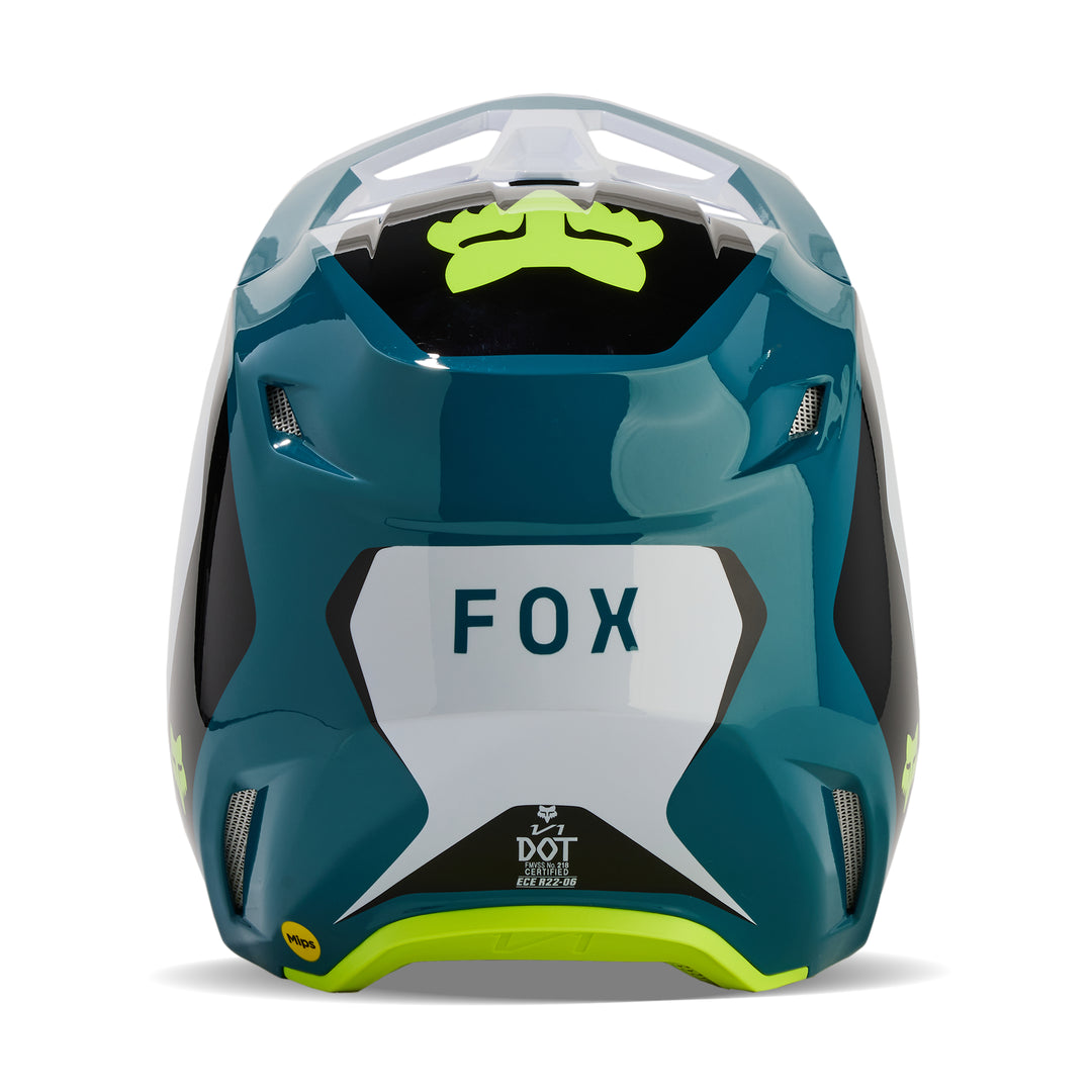 2024 Fox V1 Nitro Maui Blue Motocross Helmet