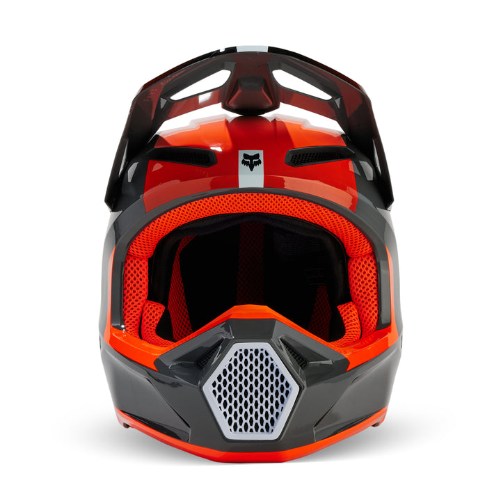 2024 Fox V1 Ballast Grey Orange Motocross Helmet
