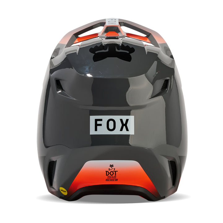 2024 Fox V1 Ballast Grey Orange Motocross Helmet