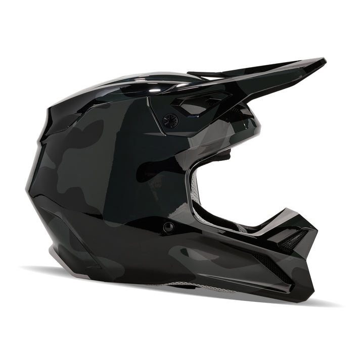 2026 Fox V1 BNKR Black Camo Motocross Helmet