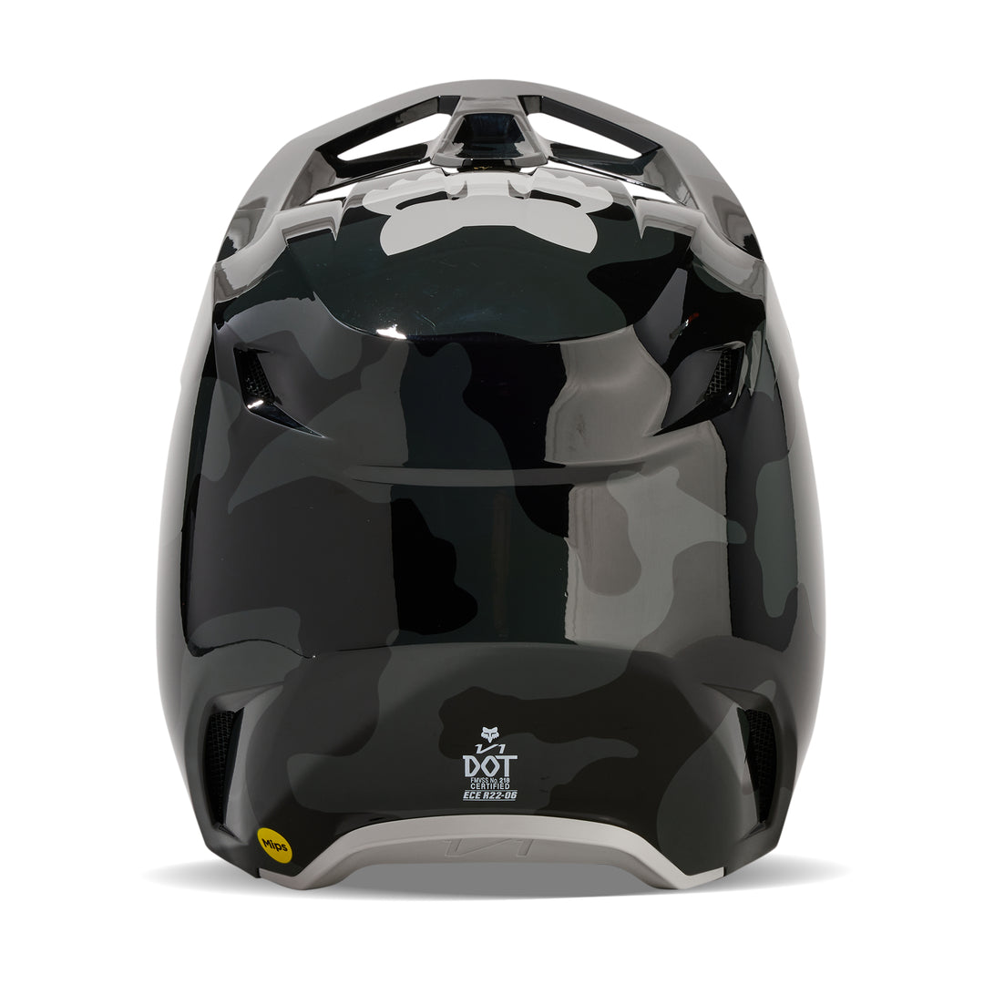 2026 Fox V1 BNKR Black Camo Motocross Helmet