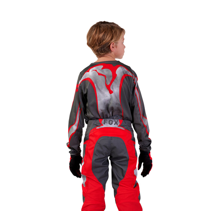 2024 Fox Youth 180 ATLAS Grey Red Kit Combo