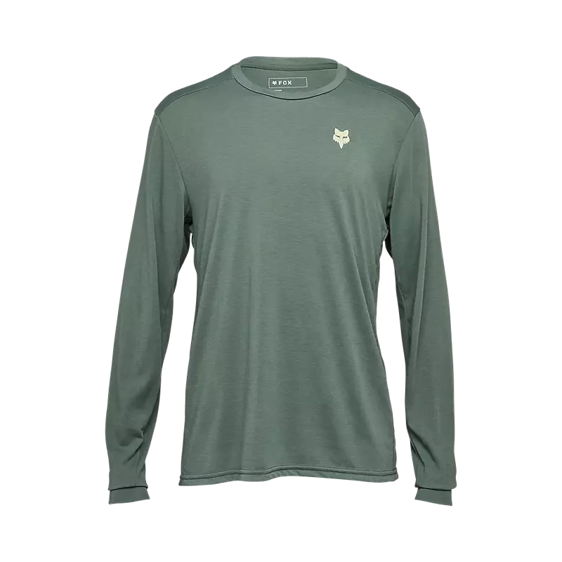 Fox Ranger Dri-Release Shepherds Long Sleeve MTB Jersey Green