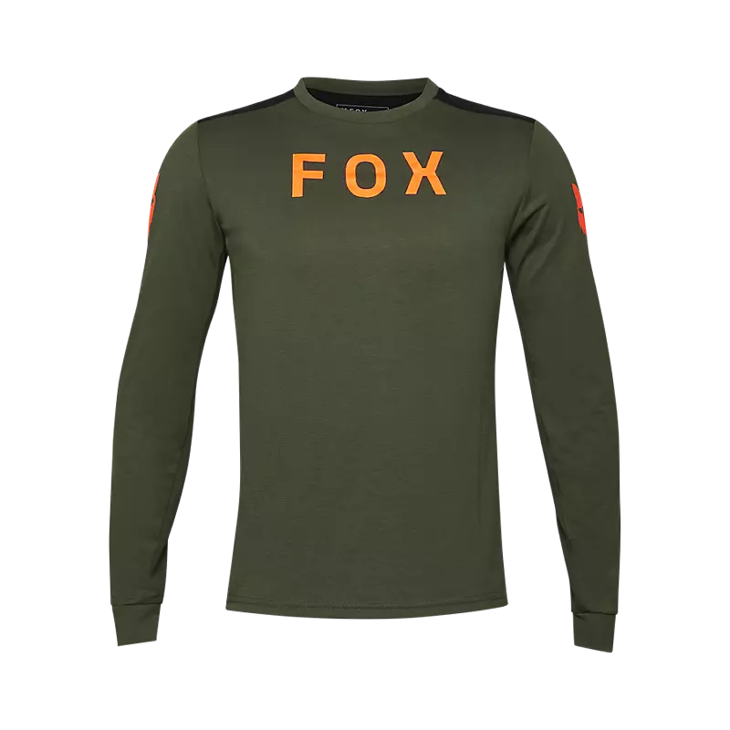 Fox Ranger Dri-Release Aviation Long Sleeve MTB Jersey Green