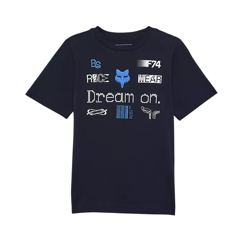 Fox Youth Race Spec T-Shirt Blue Kids Fox MX Tee – mastersofmx