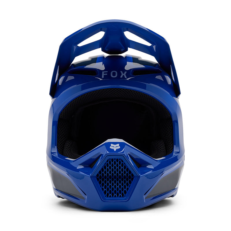 2025 Fox V1 Lean Blue White Motocross Helmet