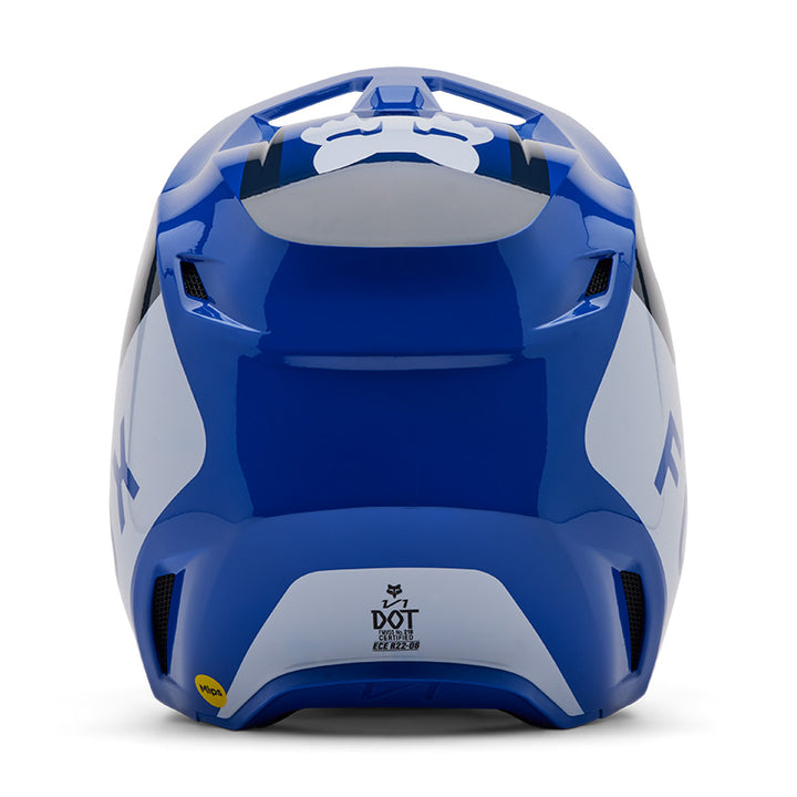 2025 Fox V1 Lean Blue White Motocross Helmet