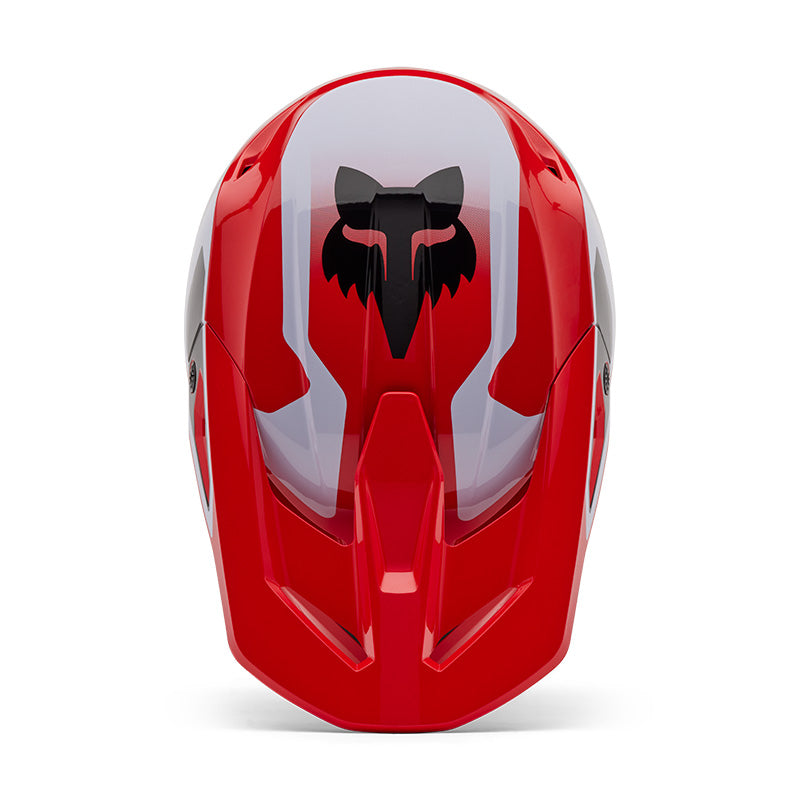 2025 Fox V1 Lean Red Motocross Helmet