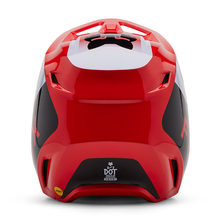 2025 Fox V1 Lean Red Motocross Helmet