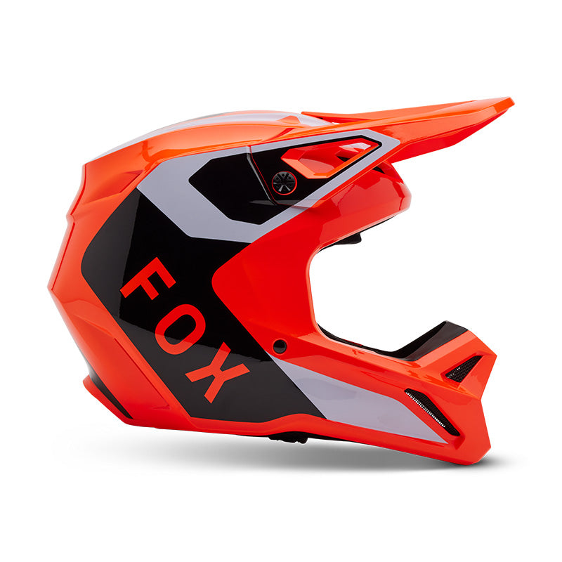 2025 Fox V1 Lean Orange Motocross Helmet