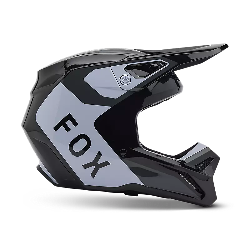 2025 Fox Youth V1 Lean Black White Helmet
