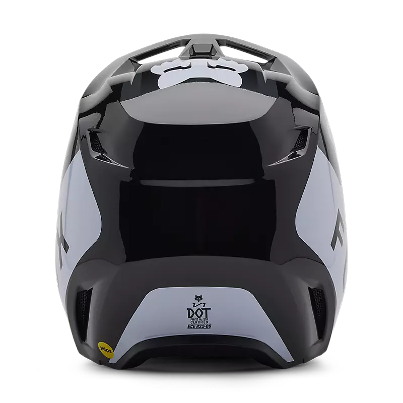 2025 Fox Youth V1 Lean Black White Helmet