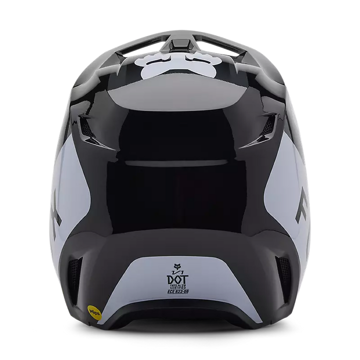 2025 Fox Youth V1 Lean Black White Helmet