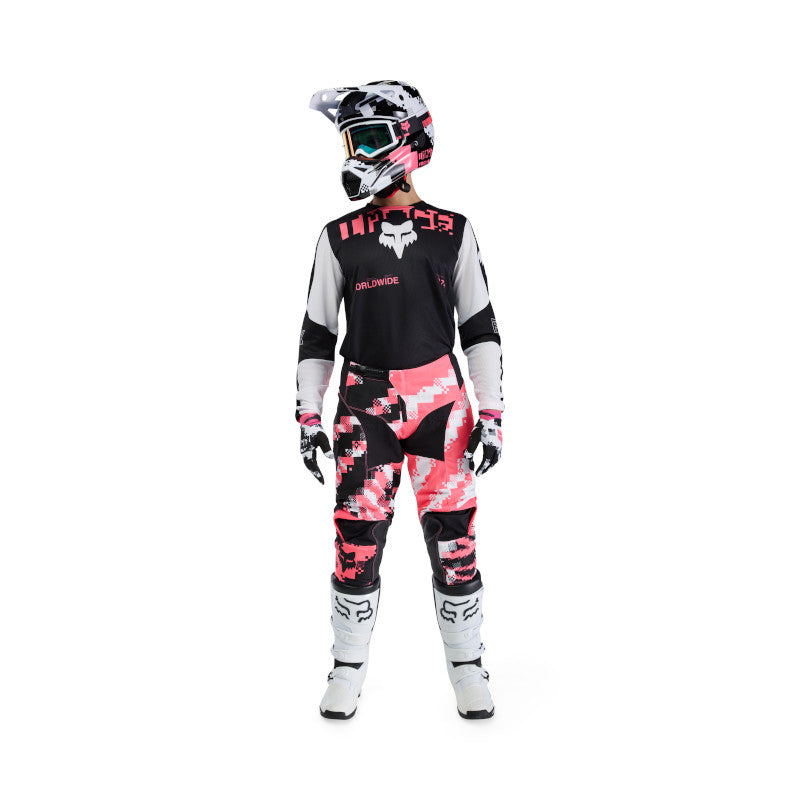 pink moto gear 2025 Spring Fox 180 Digi Image Black Pink MX Kit Combo