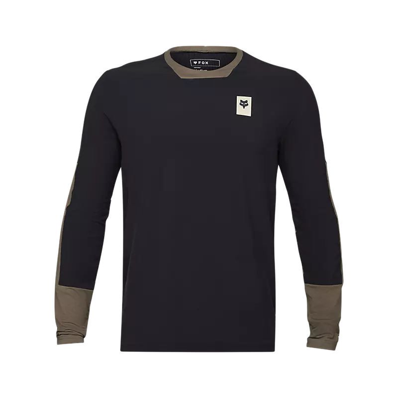 Fox Defend Thermal Long Sleeve MTB Jersey Ash Brown