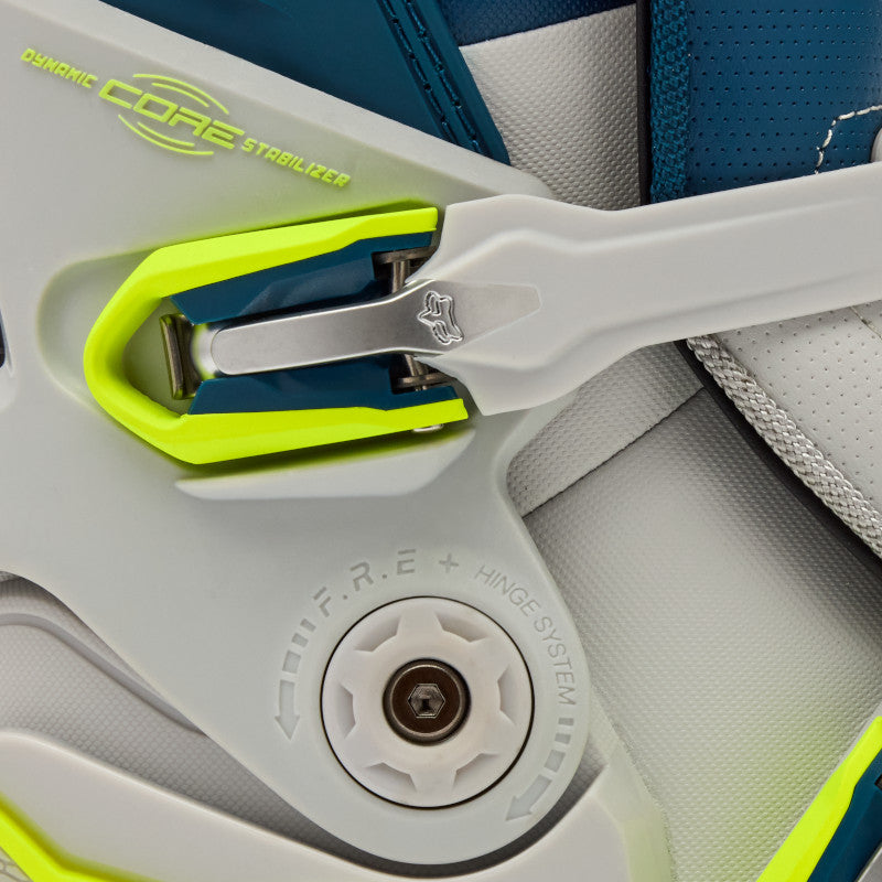 Fox Instinct MX Boots Blue Grey Yellow