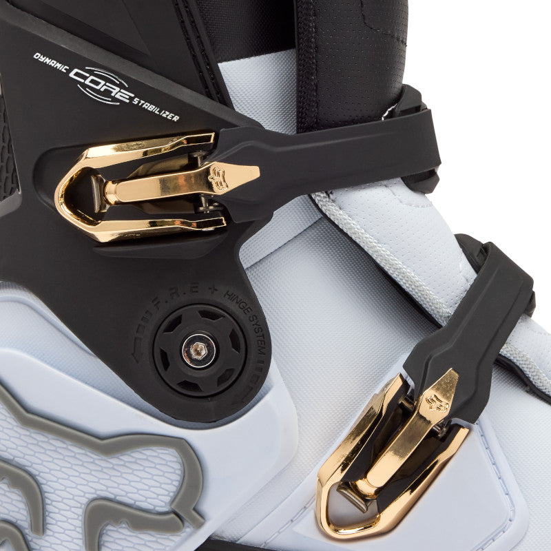 Fox Instinct MX Boots White Black Grey