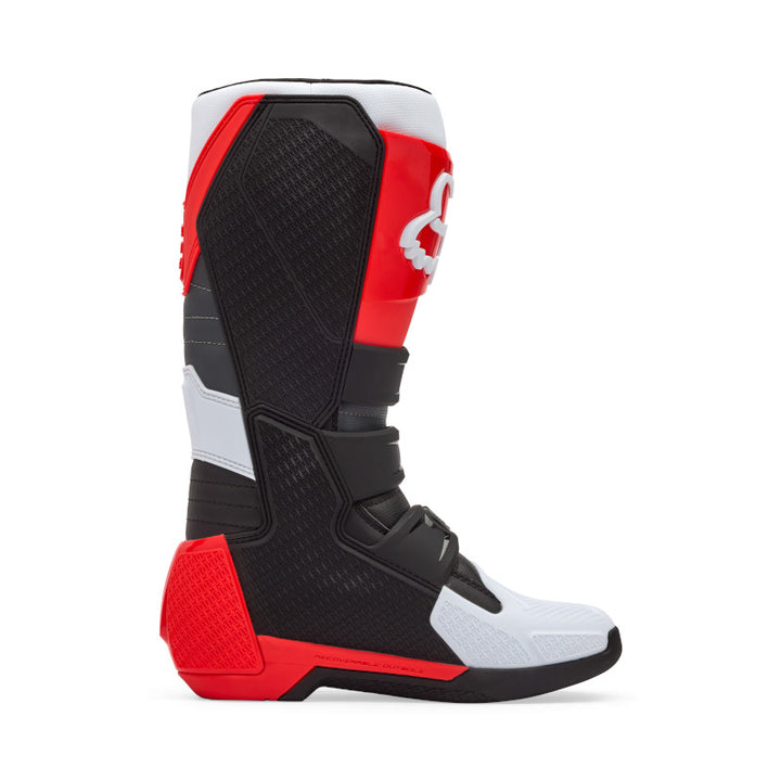 Fox Motion MX Boots White Red Black