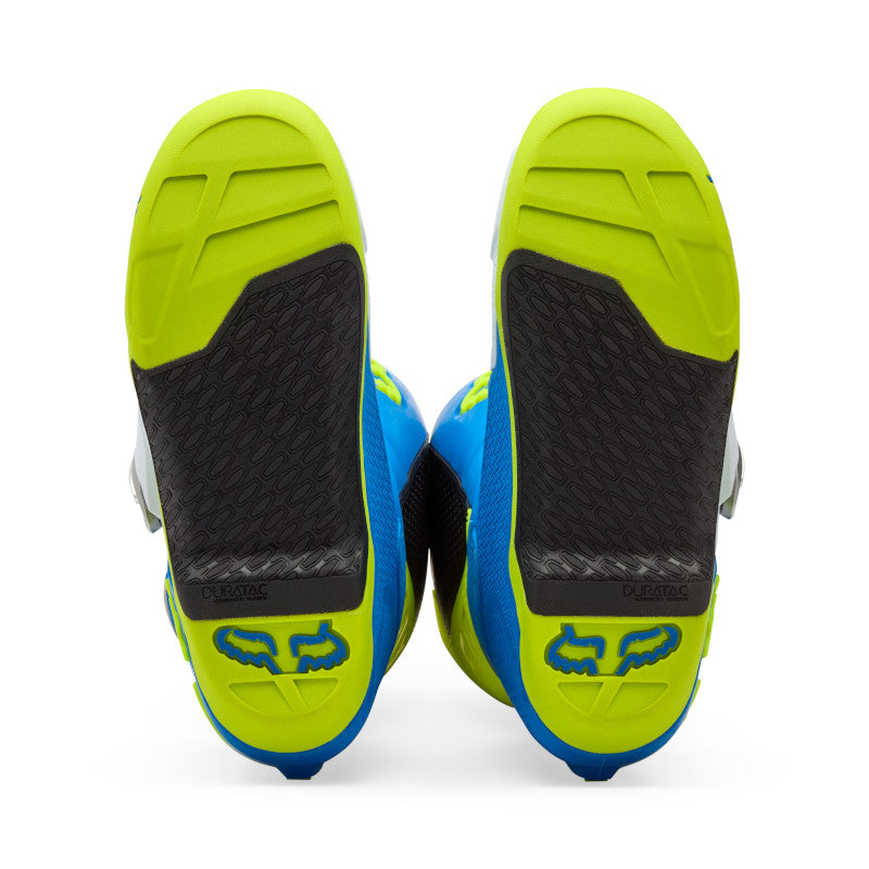 Fox Motion MX Boots Blue Yellow