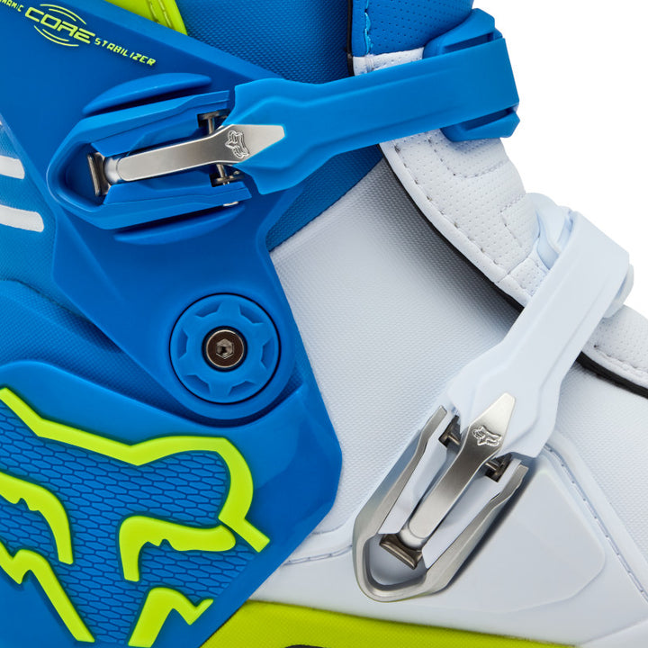 Fox Motion MX Boots Blue Yellow