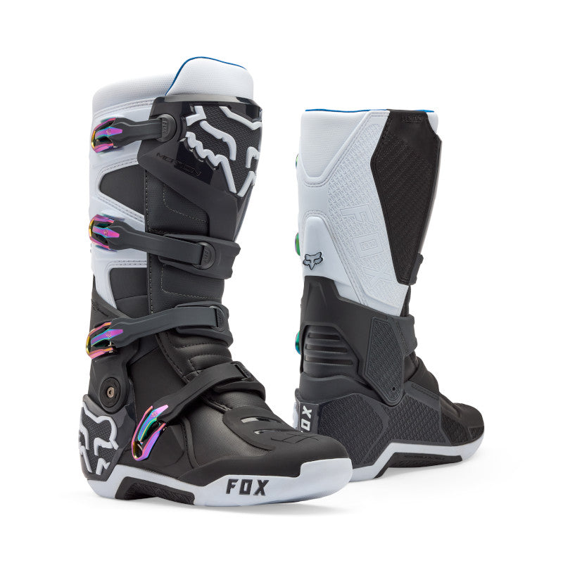 Fox Motion MX Boots Black Grey White