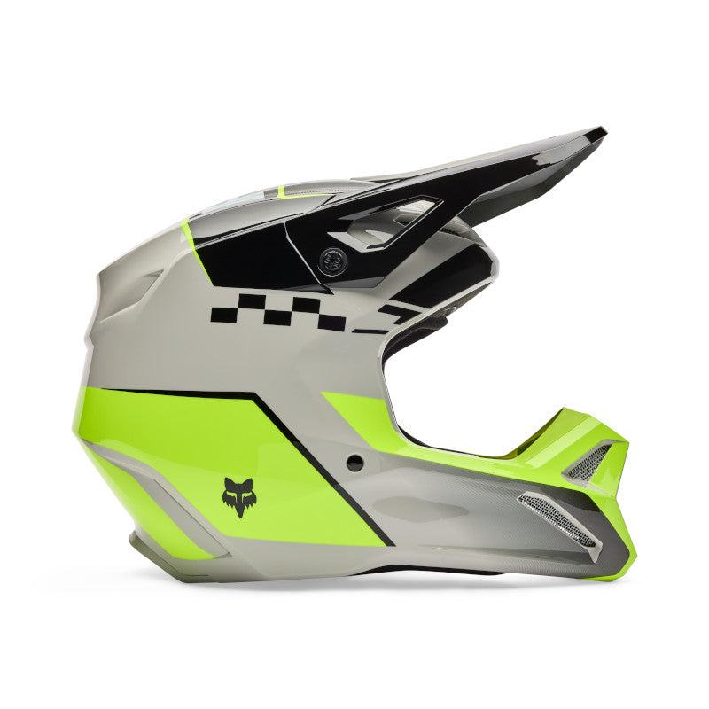 2026 Fox V1 Collect Flo Yellow Motocross Helmet