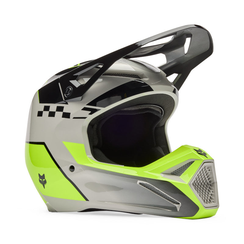 2026 Fox V1 Collect Flo Yellow Motocross Helmet