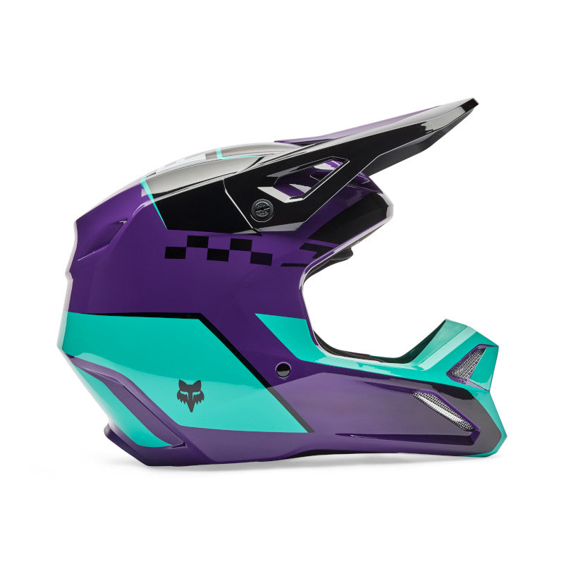 2026 Fox V1 Collect Purple Motocross Helmet