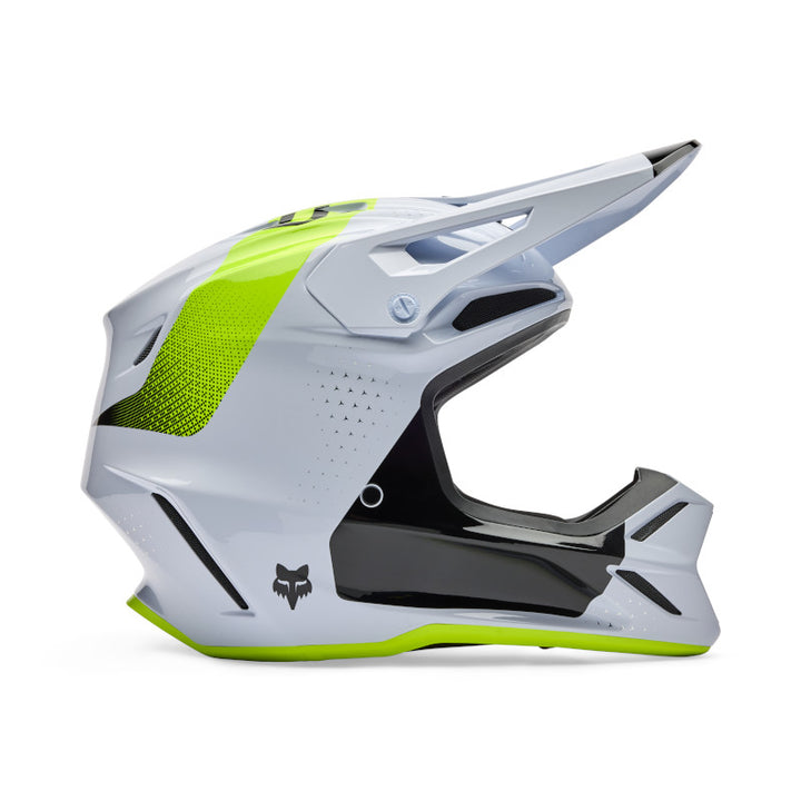 2026 Fox V3 Tine White Motocross Helmet