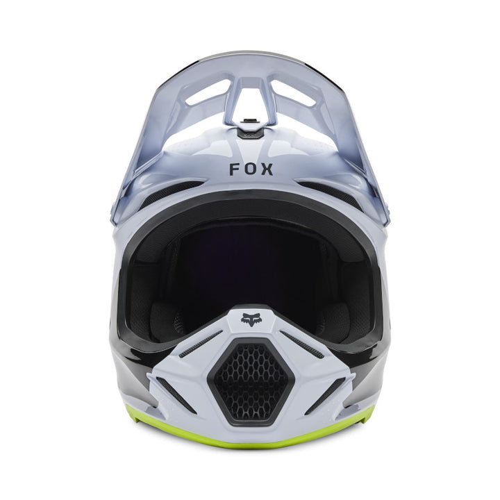 2026 Fox V3 Tine White Motocross Helmet