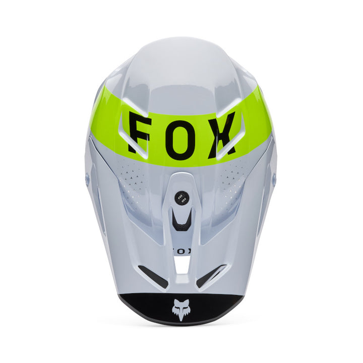 2026 Fox V3 Tine White Motocross Helmet