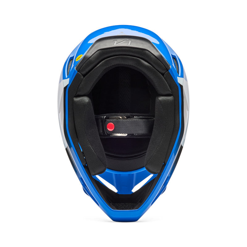 2026 Fox V1 Shield Blue Motocross Helmet