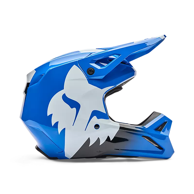 2026 Fox Youth V1 Shield Helmet Blue