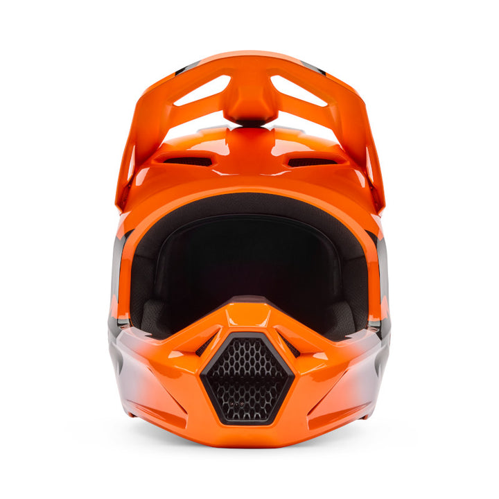 2026 Fox V1 Shield Orange Motocross Helmet