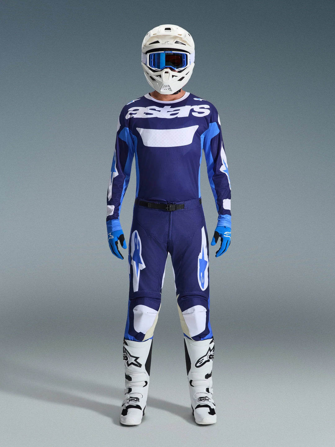 2026 Alpinestars Racer Riway Blue White MX Kit Combo