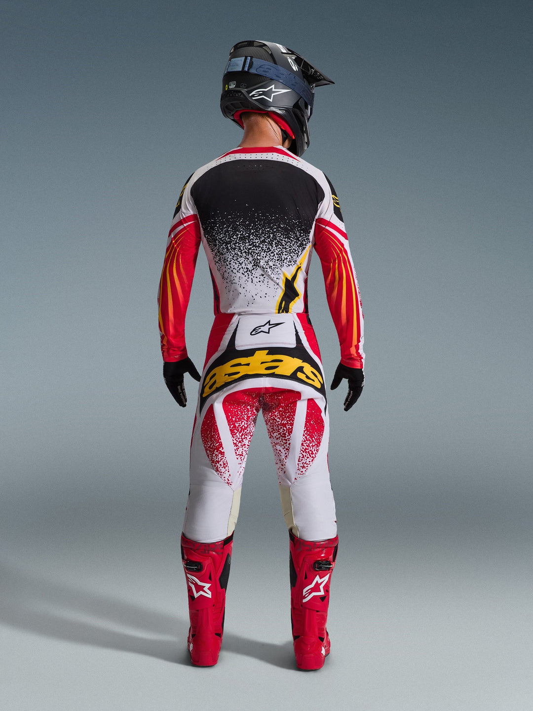 2026 Alpinestars Techstar Nomur Red Grey MX Kit Combo