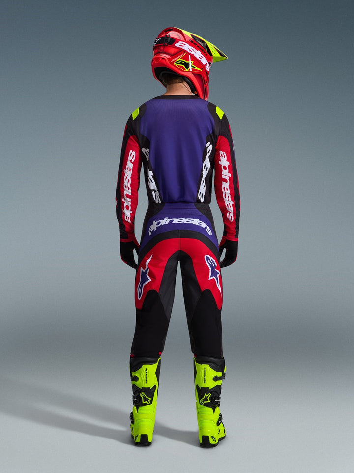 2026 Alpinestars Fluid Grid Red Purple MX Kit Combo